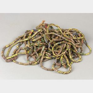 Fifty Strands of Glass Trade Beads