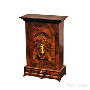 Continental Inlaid and Veneered Table Cabinet
