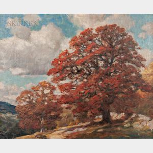 Robert Emmett Owen (American, 1878-1957) Autumn Oaks