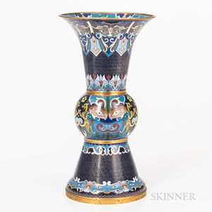 Cloisonne Gu-form Vase