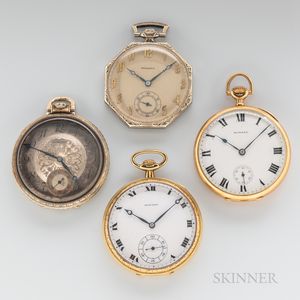 Four Howard Open-face Watches