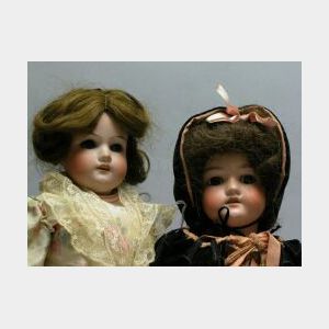 Two Armand Marseille Bisque Head Dolls