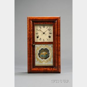 Mahogany Miniature Ogee Clock by Smith & Goodrich