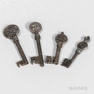 Four Venetian Steel Keys