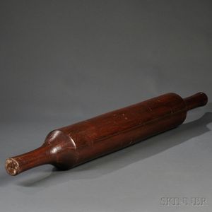Large Rolling-pin-form Wooden Baker's Trade Sign