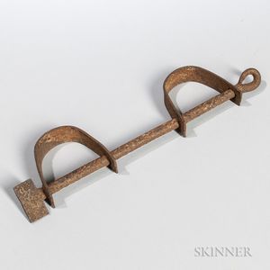 Middle Passage Iron Bilboes or Leg Irons.