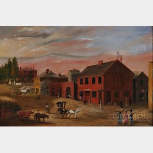 William Allen Wall (New Bedford, Massachusetts, 1801-1885) Old Four Corners, Junction of Union and Water Streets, New Bedford, Massachu