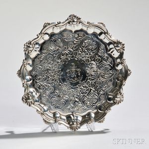 George III Sterling Silver Card Tray