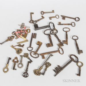Collection of 19th and 20th Century Keys