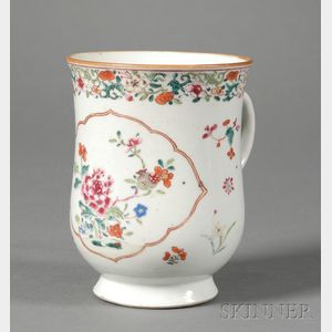 Famille Rose Decorated Porcelain Cann
