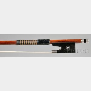 Silver Mounted Violin Bow, Otto Hoyer