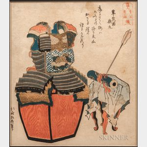 Katsushika Hokusai (1760-1849),Surimono Woodblock Print