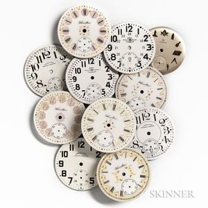 Group of "Fancy" Hamilton Dials and Others