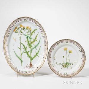 Royal Copenhagen Flora Danica Dish and Serving Platter