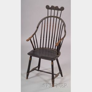 Windsor Bamboo-turned Combback Continuous Armchair