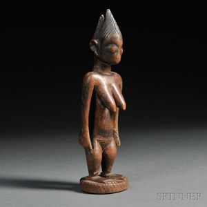 Yoruba Carved Wood Ibeji Doll