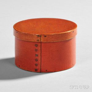 Small Shaker Bittersweet/Red-painted Maple and Pine Circular Gift Box