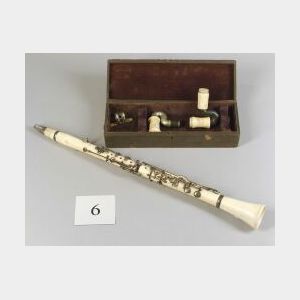 Rare Ivory Exhibition Clarinet, John Pfaff, Philadelphia, c. 1860