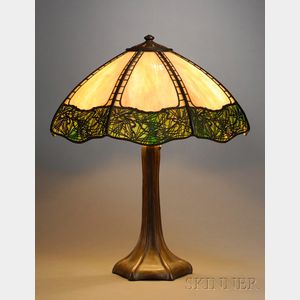 Handel Pine Needle Overlay Table Lamp