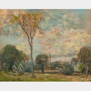Arthur Clifton Goodwin (American, 1866-1929) Summer Landscape