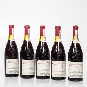 Chateau de Beaucastel Chateauneuf du Pape 1981, 5 bottles