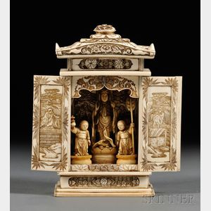 Carved Ivory Shrine