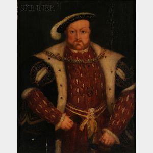 British School, 18th Century Style Portrait of Henry VIII