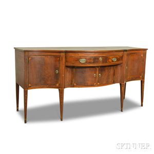 Federal Inlaid Mahogany Serpentine-front Sideboard