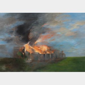 Robert Ferrandini (American, b. 1948) Firestorm (Boston 1872)