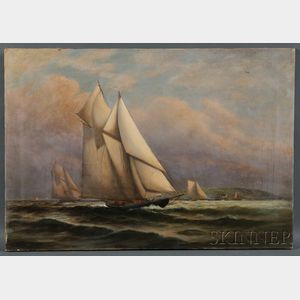 C. Myron Clark (Massachusetts, 1858-1925) Yacht Race.