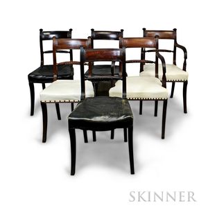 Set of Six Classical Mahogany Chairs
