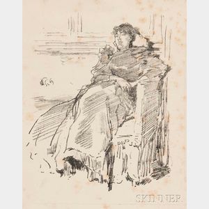 James Abbott McNeill Whistler (American, 1834-1903) La robe rouge