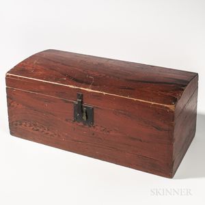 Small Grain-painted Dome-top Trunk