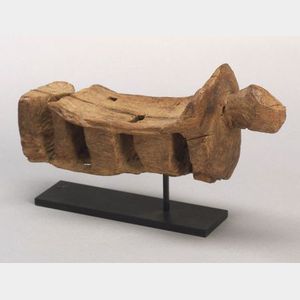 Early African Carved Wood Neckrest