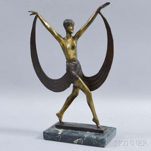 Modern Art Deco-style Bronze of a Dancer