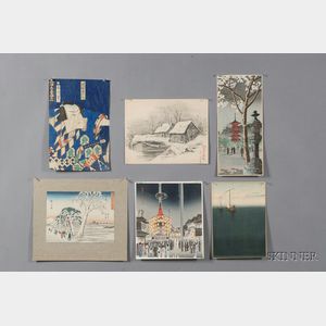 Twenty-eight Japanese Prints and Chinese Artworks