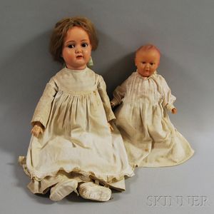 Two Modern Plastic Dolls