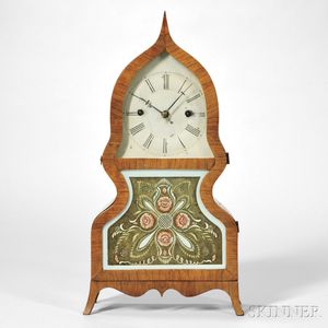 Forestville Mfg. Company Rosewood Veneered Acorn Clock