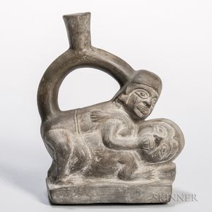 Moche Erotic Pottery Vessel