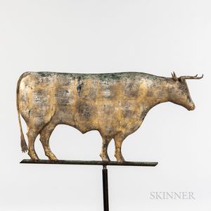 Molded Sheet Copper and Zinc Steer Weathervane