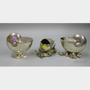 Three Victorian Silver Plated Spoon Warmers