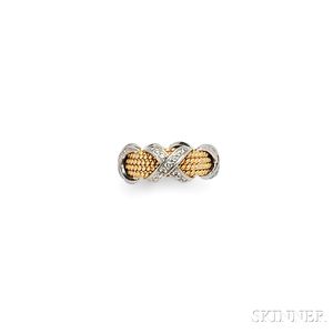 18kt Gold and Diamond "Rope" Ring, Schlumberger, Tiffany & Co.