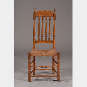 Maple and Ash Bannister Back Side Chair