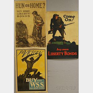 Three WWI Lithograph Posters