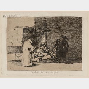 Francisco José de Goya y Lucientes (Spanish, 1746-1828) Caridad de una Muger