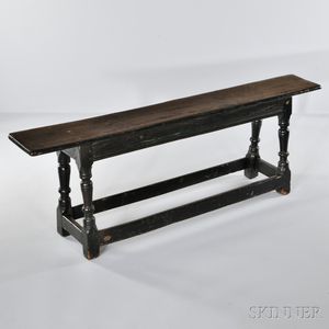 Black-painted Bench