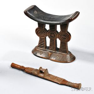 Two Shona Carved Wood Items