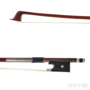 Nickel-mounted Violin Bow, Vuillaume School