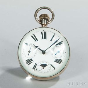 French Calendar Paperweight Clock