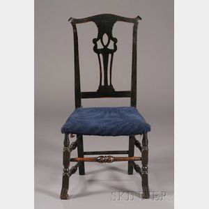 Black-painted Side Chair